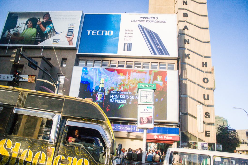 Images representing city life in Kenya. Traveling to Roysambu from Juja Farm This photo represents areas outside of Nairobi City, in such areas as Roysambu. Image taken in Dec. 2017 by Kennesha.