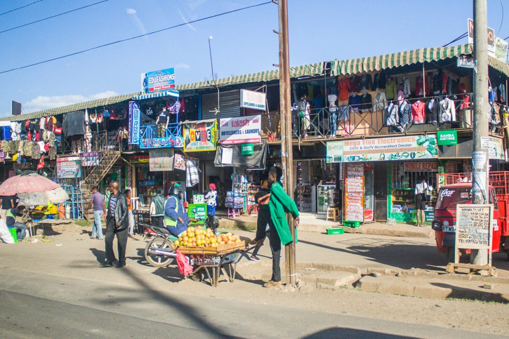 Images representing city life in Kenya. Traveling to Roysambu from Juja Farm This photo represents areas outside of Nairobi City, in such areas as Roysambu. Image taken in Dec. 2017 by Kennesha.